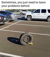 sometimes you just need to leave your problems behind